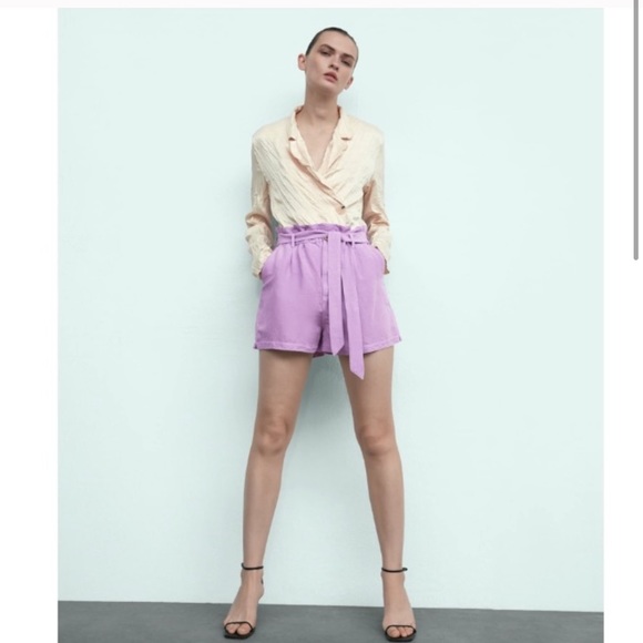 Belted Baggy Shorts Size XS NWT - Picture 2 of 7